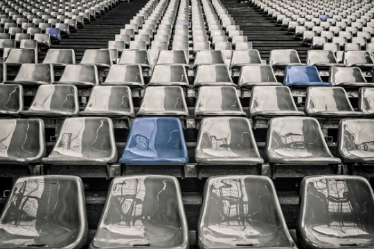 Empty grandstand